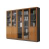 Buy cheap Dark Brown Glass Door File Cabinet 6 Door CEO Large Wood Filing Cabinet from wholesalers
