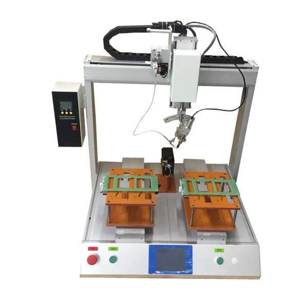 YS-HX542 Two Working Platform PCB Soldering Machine For PCB Cable Connection