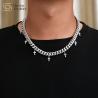 Buy cheap Cross Pendant Necklace Titanium Steel Hip Hop Jewelry Cuban Link Chain Choker from wholesalers