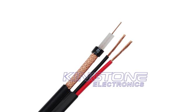 Buy cheap 23 AWG BC RG59 B/U Siamese CCTV Coaxial Cable with 24 × 0.20mm CCA Power for Digital Video from wholesalers