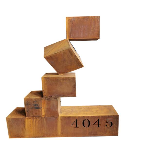 Buy cheap OEM / ODM Corten Steel Garden Sculpture High Strength from wholesalers
