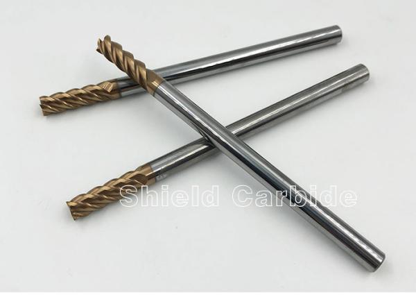 Buy cheap Flattened Long Shank End Mill , 6 Flute Carbide End Mill 2500-4000N/Mm2 Flexural from wholesalers