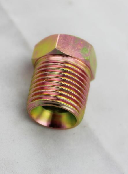 Buy cheap Zinc Plated Yellow Hydraulic NPT Thread Adapters , Hydraulic Couplings And Accessories from wholesalers