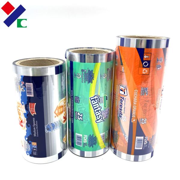 Buy cheap FDA Food Packaging Film Roll Multiple Layer Laminated Plastic Knife Fork Packing 120 Pieces from wholesalers