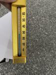 50mm 100mm Glass Bimetallic Thermometer Gauge Aluminum Body Golden Plated V