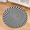 Buy cheap 3D Geometric Pattern Round Chair Mat Living Room Sofa Floor Carpet from wholesalers