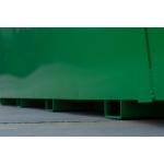 6 Cbm Outdoor Stackable Metal Bins Industrial Waste Chain Lift Bins Opten Top