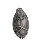 Two Tone Presidential Military Hat Badge Zinc Alloy Iron Material