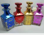 square perfume bottle perfume recycled glass bottles black blue red pink green