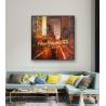 Buy cheap Cityscape Palette Knife Oil Painting Modern Street Oil Paintings For Decoration from wholesalers