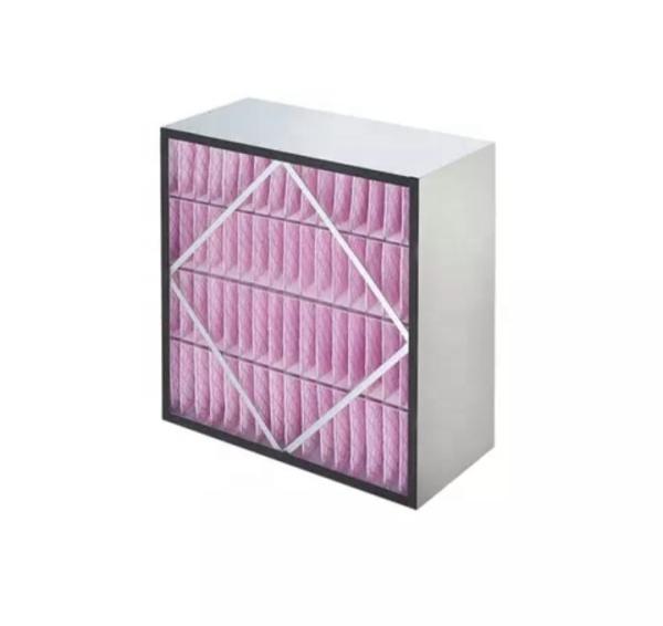 Buy cheap Galvanized Frame Pleated F7 HVAC Air Filter High Dust Loading Capacity from wholesalers