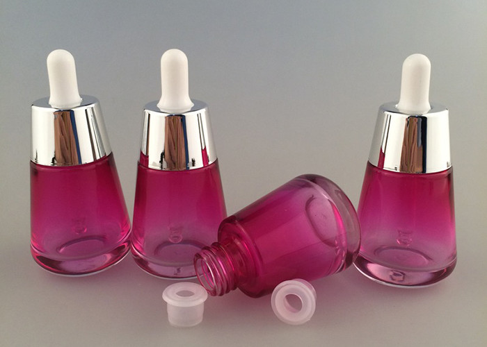 1 Oz Cosmetic Glass Bottles , Eco Friendly Cosmetic Containers Screw Cap