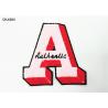 Buy cheap Bright Orange M Chenille Varsity Letter Patches Abrasion Resistant from wholesalers