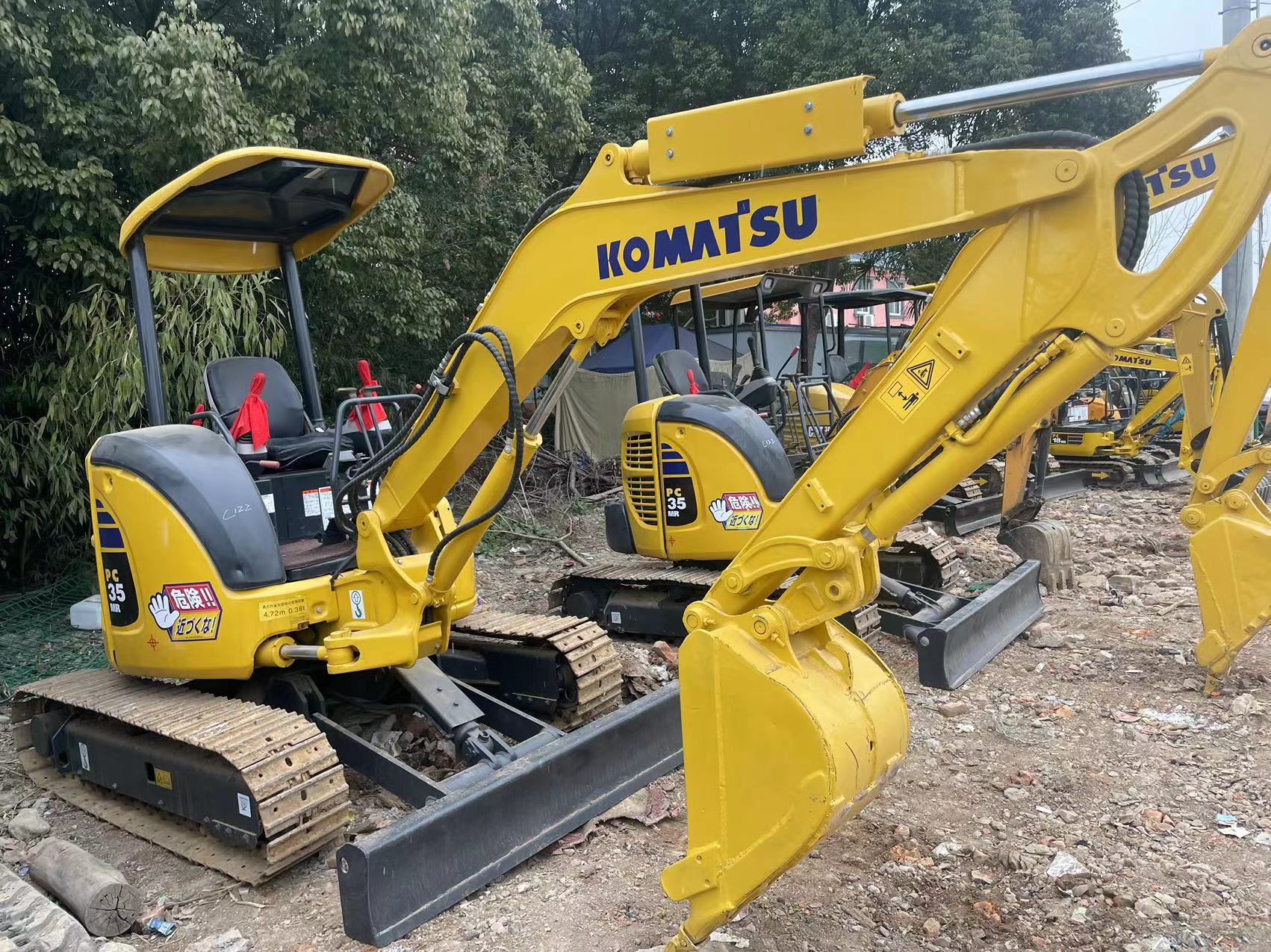 Used mini excavator Komatsu PC35 without cab small digger used machinery mini excavator used second hand digger for sale