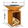 Buy cheap Customization Corten Steel Bbq Grill Garden Barbecue Charcoal Grill High Durability from wholesalers