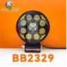 Buy cheap Circle Universal Red Metal White Yellow Dual Color Motorcycle LED Headlight Car Work Light from wholesalers