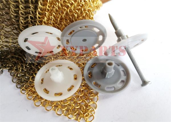 Buy cheap Shooting Nail Pre Mounted Plastic Insulation Washer 35 Mm from wholesalers