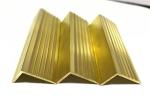 SGS L Shape Non Slip Stair Edging , HPB58-3 Brass Tracks Stair Nosing