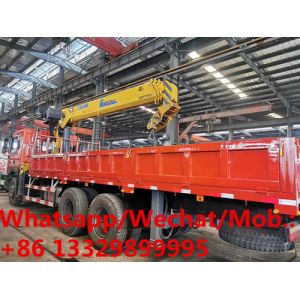 Buy cheap customized brand new dongfeng teshang 270hp diesel 12tons XCMG telescopic crane boom mounted on cargo truck for sale from wholesalers