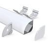 Buy cheap White 30mm Corner Aluminum LED Strip Channel For Wardrobe Office from wholesalers