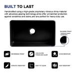 30 X 20 30 L X 18 W Apron Front Farmhouse Kitchen Sink Undermount Black
