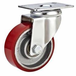 Buy cheap Swivel PU cast iron Caster from wholesalers