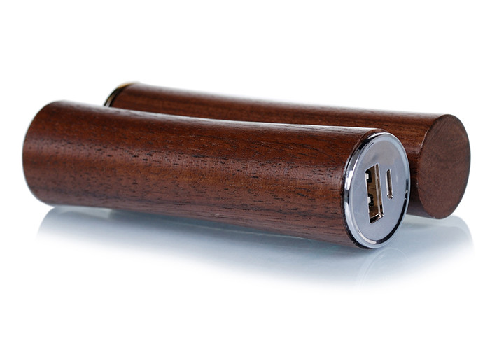 Easy Carry Carved Wood Power Bank 2600mAh With Laser Engraved Logo