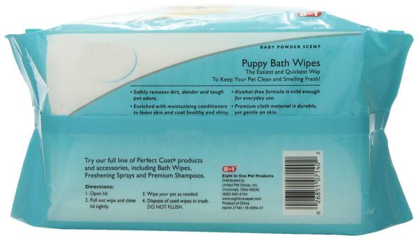 Buy cheap Medicated Antibacterial Dog Wipes Neutural PH Alcohol Free from wholesalers