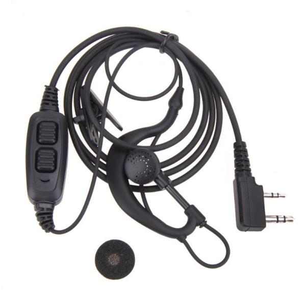 Buy cheap 2 Pin Dual PTT Earpiece Headset Mic For Baofeng UV-82 UV-8D Walkie Talkies from wholesalers