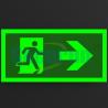 Buy cheap Custom Aluminum Photoluminescent Safety Exit Sign for Hotel Evacuation from wholesalers