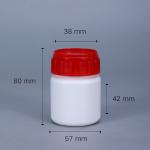 HDPE Plastic Bottle With Seal Lid For Chemical Solvents Packaging Other