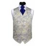 Buy cheap Gentlemen's blue paisley waistcoat&cravat&hanky set from wholesalers