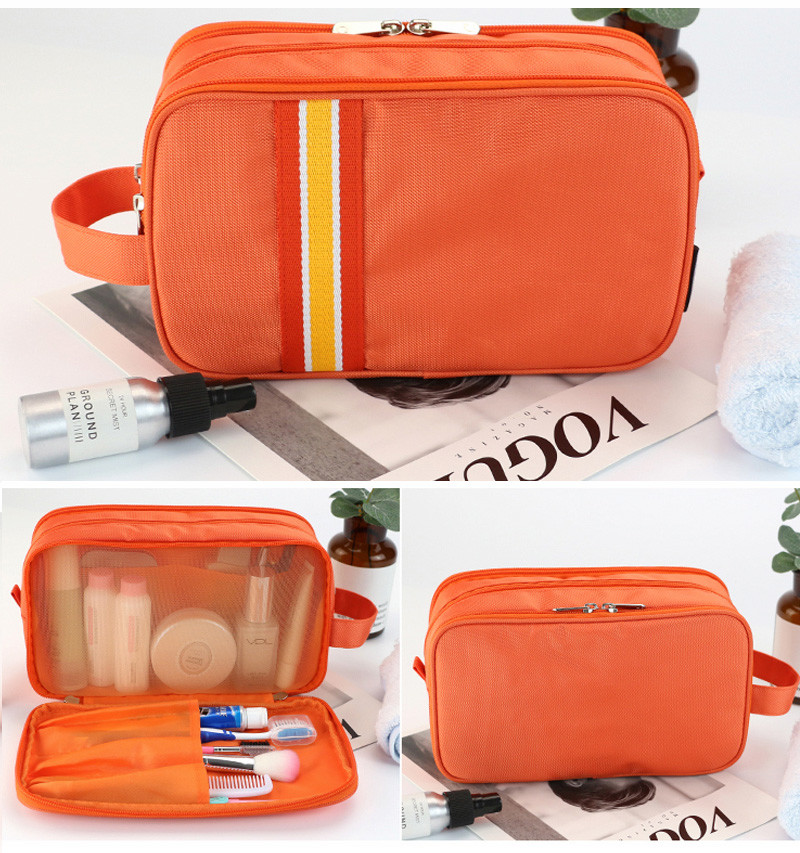 Factory Price Custom Pure Color Promotional Zipper Canvas Cosmetic Bag