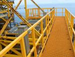 Anti Corrosion Moisture Proof FRP Handrail Used In Humid Coast Areas