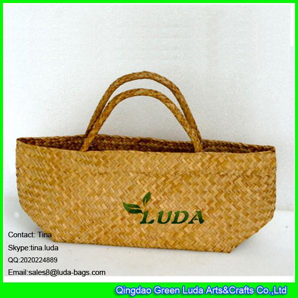 Buy cheap LUDA cute nautral seaweed straw beach bag for summer from wholesalers