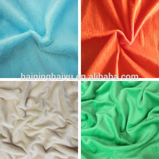 flex plain plush baby blanket minky fabric sofa material cotton fabric