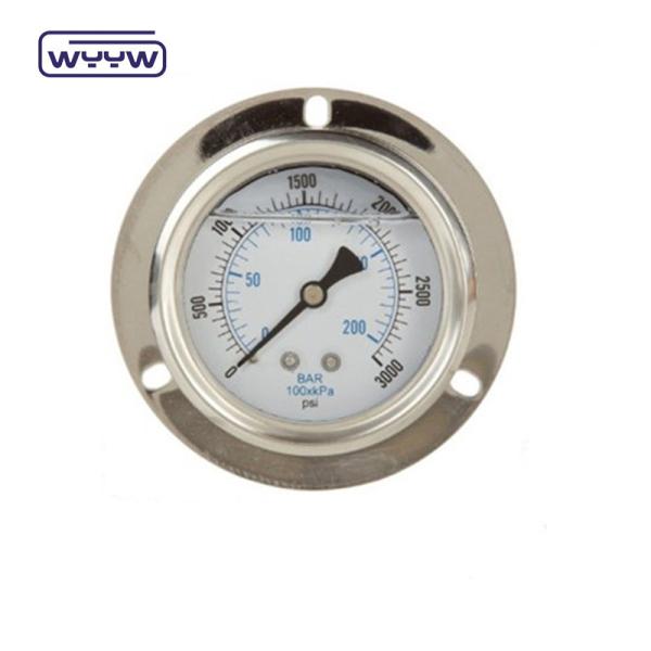 Buy cheap Hydraulic Pressure Gauge Flange SS304 Glycerine Or Silicome Filled Manometer from wholesalers