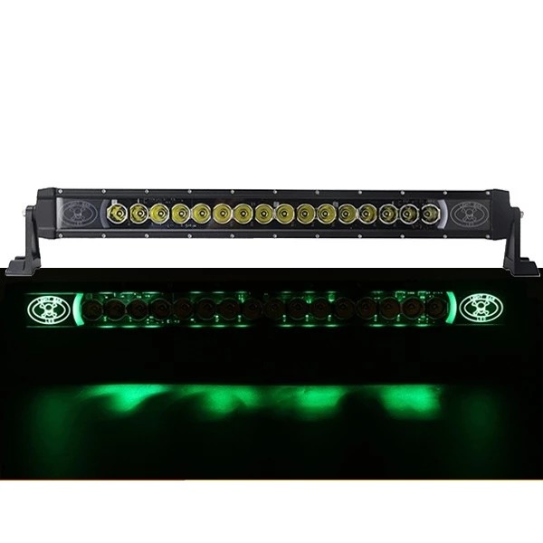 10Watt Single Row Off Road LED Light Bar with Skull Logo for Truck Accessories