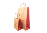 Biodegradable Luxury Christmas Packaging , Brown Paper Christmas Gift Bags