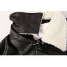 Buy cheap Ladies High quality leather jacket, Women's Leather jacket, Sherpa collar detachable from wholesalers