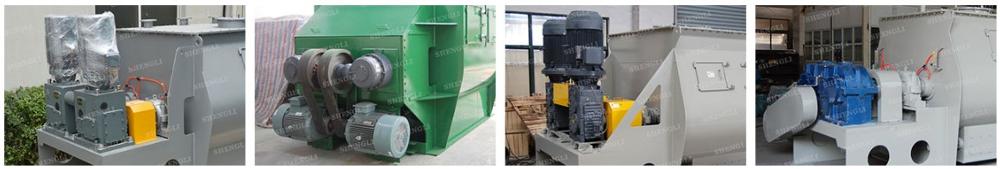 Easy Operation Double Shaft Concrete Mixer / Sand Mixer / Fly Ash Cement Mixer