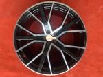 10J 22 Inch Black Alloy Wheels , ET26 5 Twin Spoke Alloy Wheels
