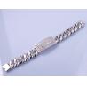 Buy cheap 19cm 925 Silver CZ Bracelet 100g Personalized Sterling Silver Friendship Bracelets from wholesalers