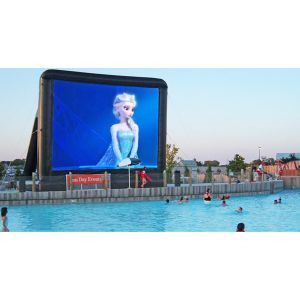 China Outdoor Cinema Projector Screen , Giant Inflatable Movie Screen With Projector on sale