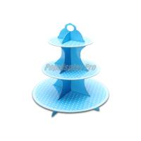 Buy cheap Eye Catching Cardboard Point Of Sale Counter Display 3 Round Shelf For Lipstick product