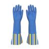 Buy cheap Long Sleeve Household Kitchen Rubber Gloves Flocklined Oil Proof With Beautiful Patterns from wholesalers