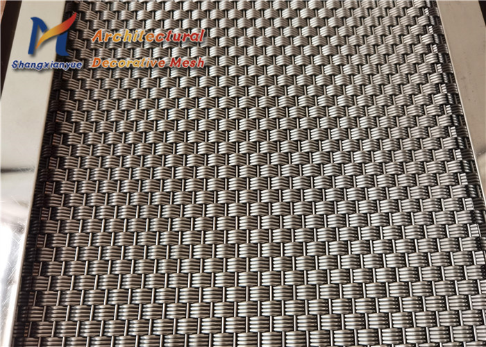 Cladding Partitions Elevator Mesh 2.0mm Decorative Woven Wire Mesh