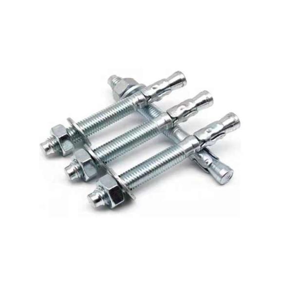 Stainless Steel Bolt And Nuts Silvery Finish Hot Galvanized For Industrial