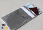 No Itchy Heat Reflective Fiberglass Fabric Fireproof Bag For Document Cash