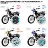 Buy cheap Aluminum Shell Red Skull Headlight For Motorcycle Automotive DRL LED Headlight from wholesalers